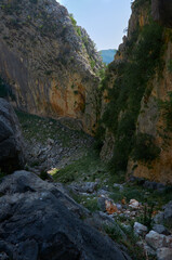 waterfall in the mountains