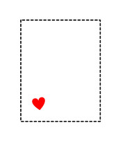 valentine card with heart