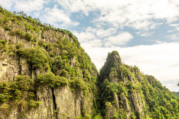 Mountains under the blue sky