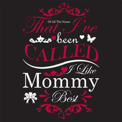 Motherday's T-shirt design template