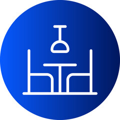 dining room gradient icon