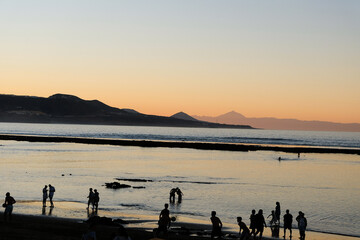 Fototapeta premium sunset on the beach