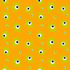Kids seamless aliens monsters pattern for wrapping paper and gifts and cards and textiles and packaging and hobbies