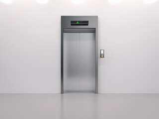 Metallic elevator or passenger lift
