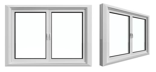 white upvc window profile frame