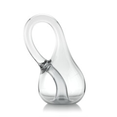 Empty Klein Bottle isolated on a white background - 3d rendering