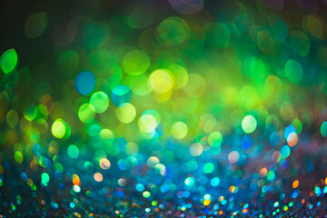bokeh effect glitter colorful blurred abstract background for birthday, anniversary, wedding, new...