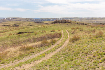 Guberlinsky mountains, Orenburg region, Southern Urals, Russia.