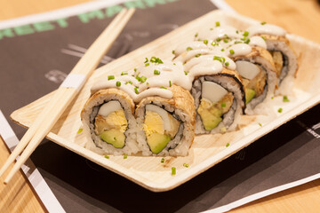 Gourmet sushi - avocado maki
