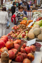 fruits and vegetables for sale at the market