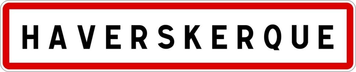 Panneau entrée ville agglomération Haverskerque / Town entrance sign Haverskerque