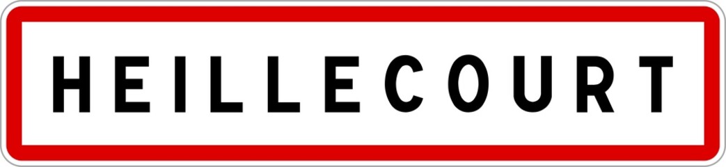 Panneau entrée ville agglomération Heillecourt / Town entrance sign Heillecourt