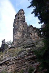 An den Herkulessäulen im Bielatal