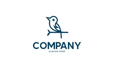 bird icon logo template