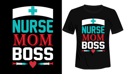 Nuese Mom Boss Typography T-shirt Design