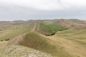 Obraz premium Long mountains, Orenburg region, Southern Urals, Russia.