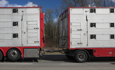 Additional trailer for the truck, road transport ...