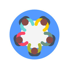 Collaboration Communication icon in vector. Logotype