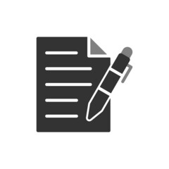 Fototapeta premium Pen And Paper Icon