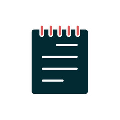 Fototapeta premium Notepad Icon