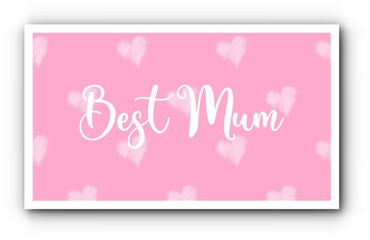 Happy Mother's Day Heart-Typocraphic illustration vector Calligraphy Background, celebration card,printable, ornaments celebrations, gift card invitation