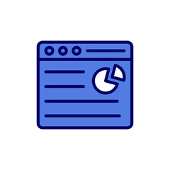 Fototapeta premium Pie Cart Icon