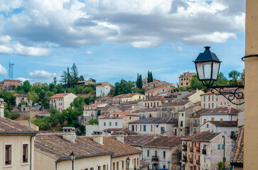 View of the medieval village of Sepulveda, Castile and Leon, Spain