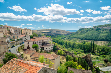 Fototapeta na wymiar View of the medieval village of Sepulveda, Castile and Leon, Spain