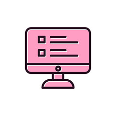 Fototapeta premium Online Survey Icon