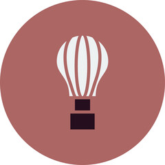 Obraz premium Hot Air Balloon Icon