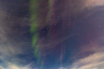 Aurora boreale in Lapponia. ad Abisko in Svezia
