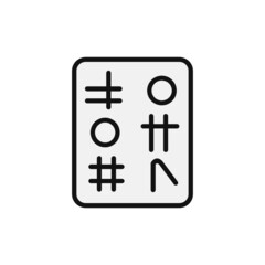 Fototapeta premium Hieroglyph Icon