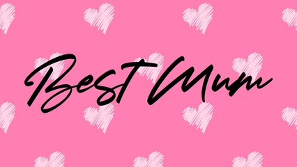 Happy Mother's Day Heart-Typocraphic illustration vector Calligraphy Background, celebration card,printable, ornaments celebrations, gift card invitation