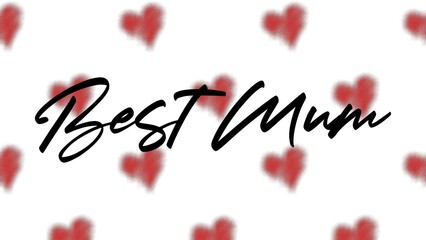 Happy Mother's Day Heart-Typocraphic illustration vector Calligraphy Background, celebration card,printable, ornaments celebrations, gift card invitation