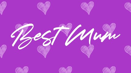 Happy Mother's Day Heart-Typocraphic illustration vector Calligraphy Background, celebration card,printable, ornaments celebrations, gift card invitation