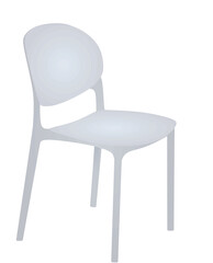 White outdoor chair. vector illustration