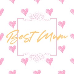 Happy Mother's Day Heart-Typocraphic illustration vector Calligraphy Background, celebration card,printable, ornaments celebrations, gift card invitation