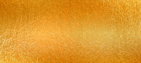 Shiny yellow leaf gold metall texture
