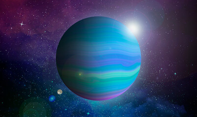 A planet in the middle of outer space1