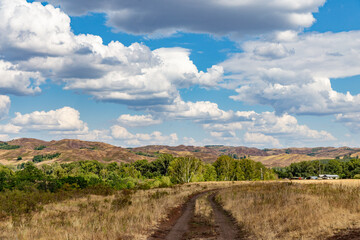 Shaitan-Tau nature reserve (oak forest). Orenburg region, Southern Urals, Russia