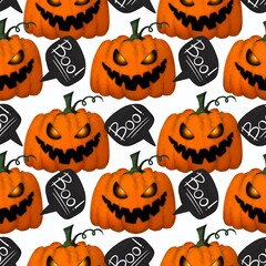 Halloween seamless pumpkin pattern for fabrics and textiles and packaging and gifts and cards and linens and kids