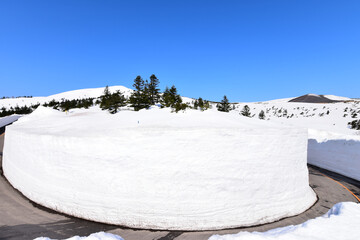 蔵王雪の壁ー1
高さ12Mi以上の壁