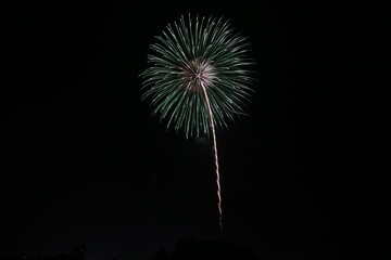 春の豊麻神社花火打ち上げイベント