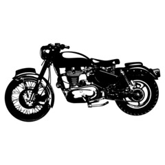 Fototapeta premium Exquisite Motor Cycle Silhouette Vector