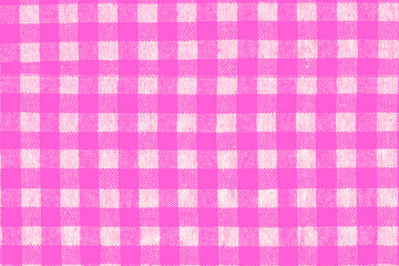 square pattern fabric background. Textures pink and white cotton fabric. The pattern for textiles. Cell. Shirts plaid. Trendy Illustration for Wallpapers. Fashion Design