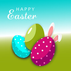 Happy Easter.  Easter eggs.