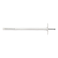 Metal nail, self-tapping screw, screw with a plastic dowel for construction work and repair on a white isolated background.