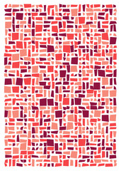 Fototapeta premium Offset Quads generative art background art illustration