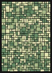 Fototapeta premium Offset Quads generative art background art illustration