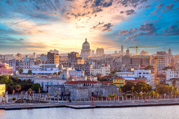 Havana urban skyline, Cuba
